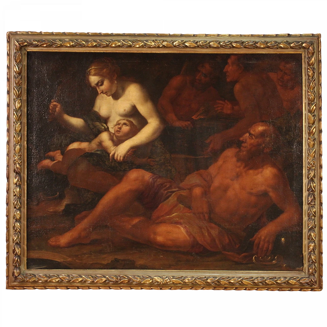 Venere punisce Cupido, dipinto a olio su tela, '600 16