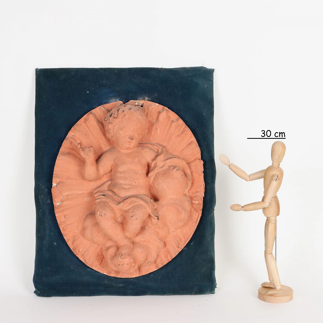 Gesù Bambino benedicente in gesso, inizio '900 2