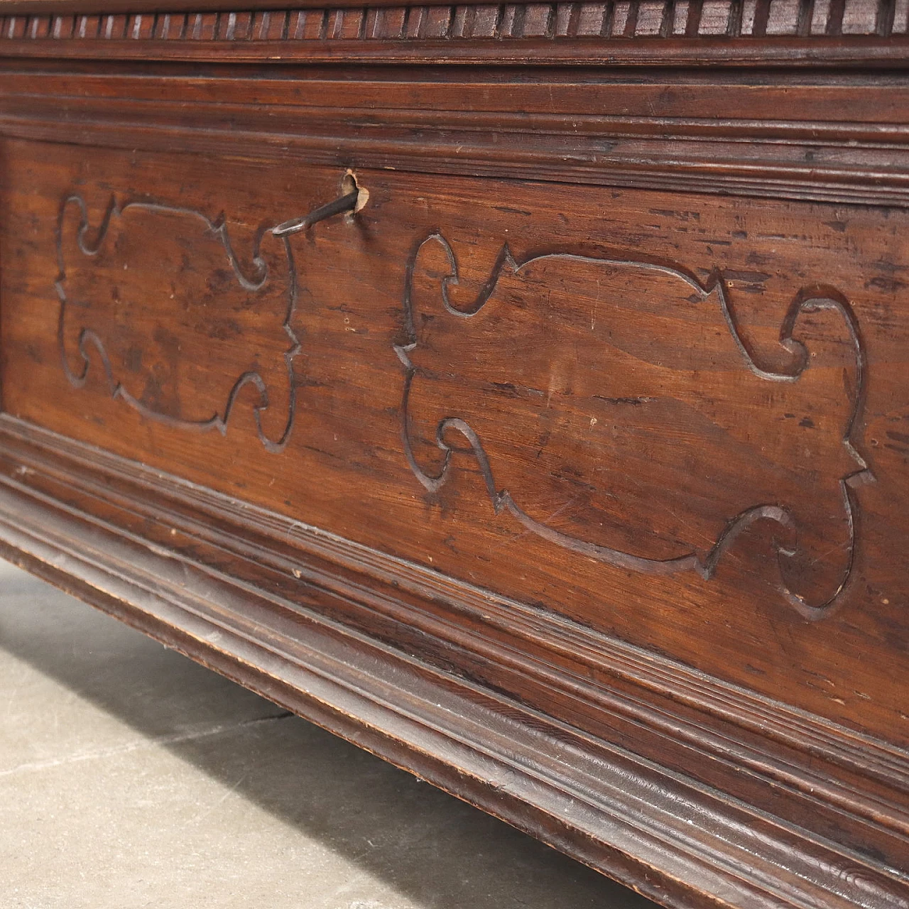 Cassapanca in gattice in stile Barocco, '800 7