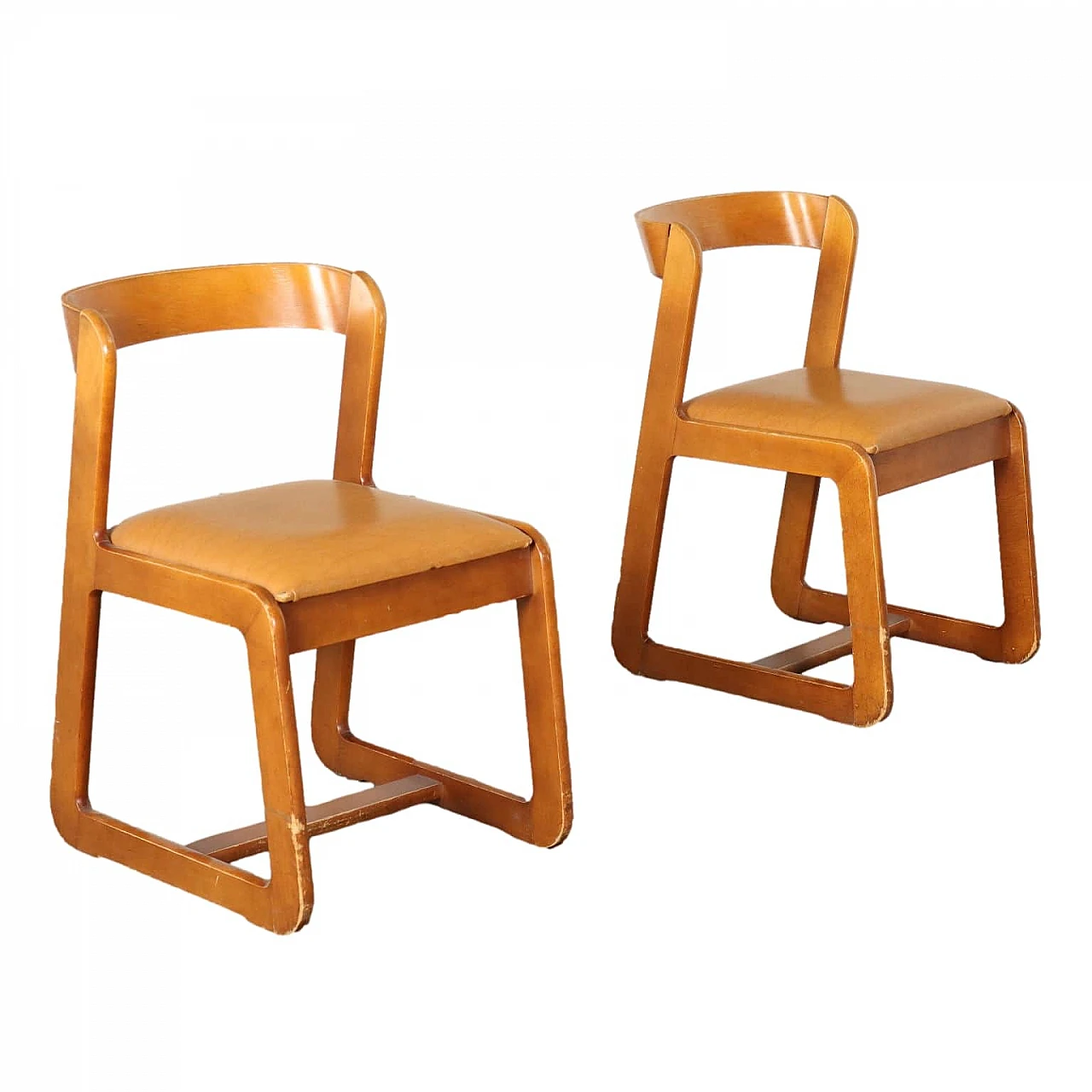 Pair of chairs by Willy Rizzo for Mario Sabot, 1970s 1