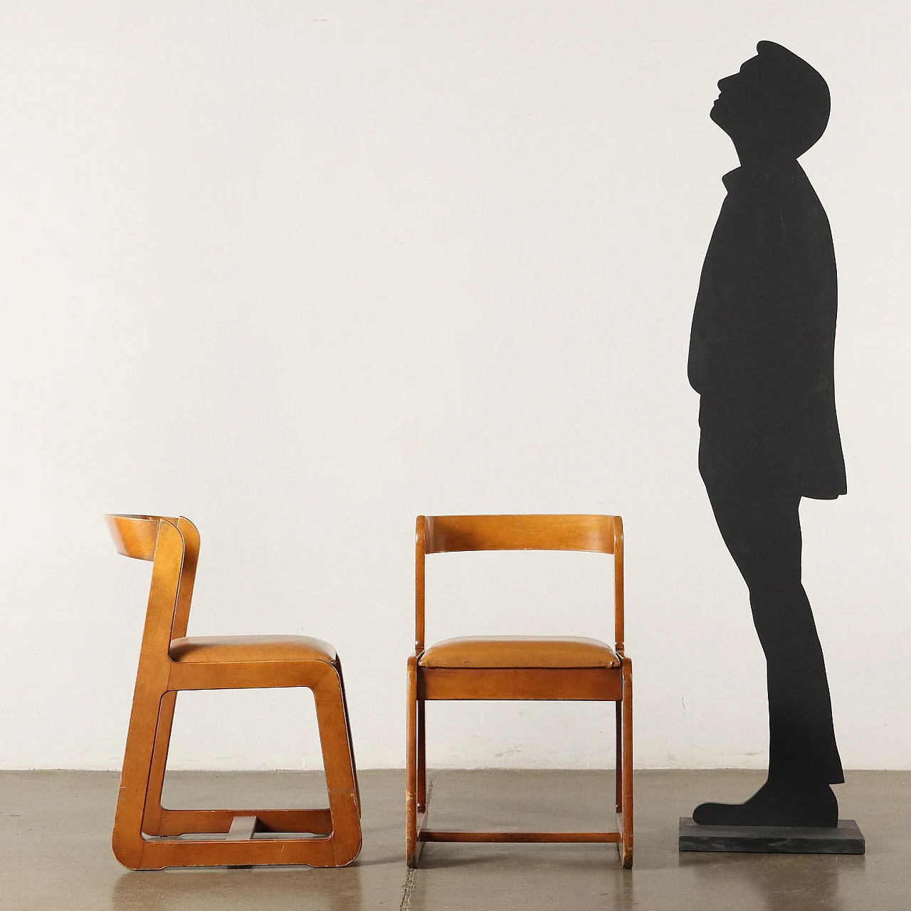 Pair of chairs by Willy Rizzo for Mario Sabot, 1970s 2