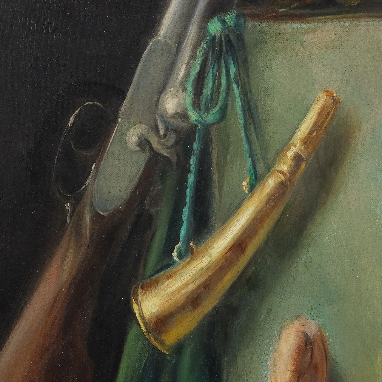 Alfio Paolo Graziani, Natura morta con cacciagione, oil on canvas 5
