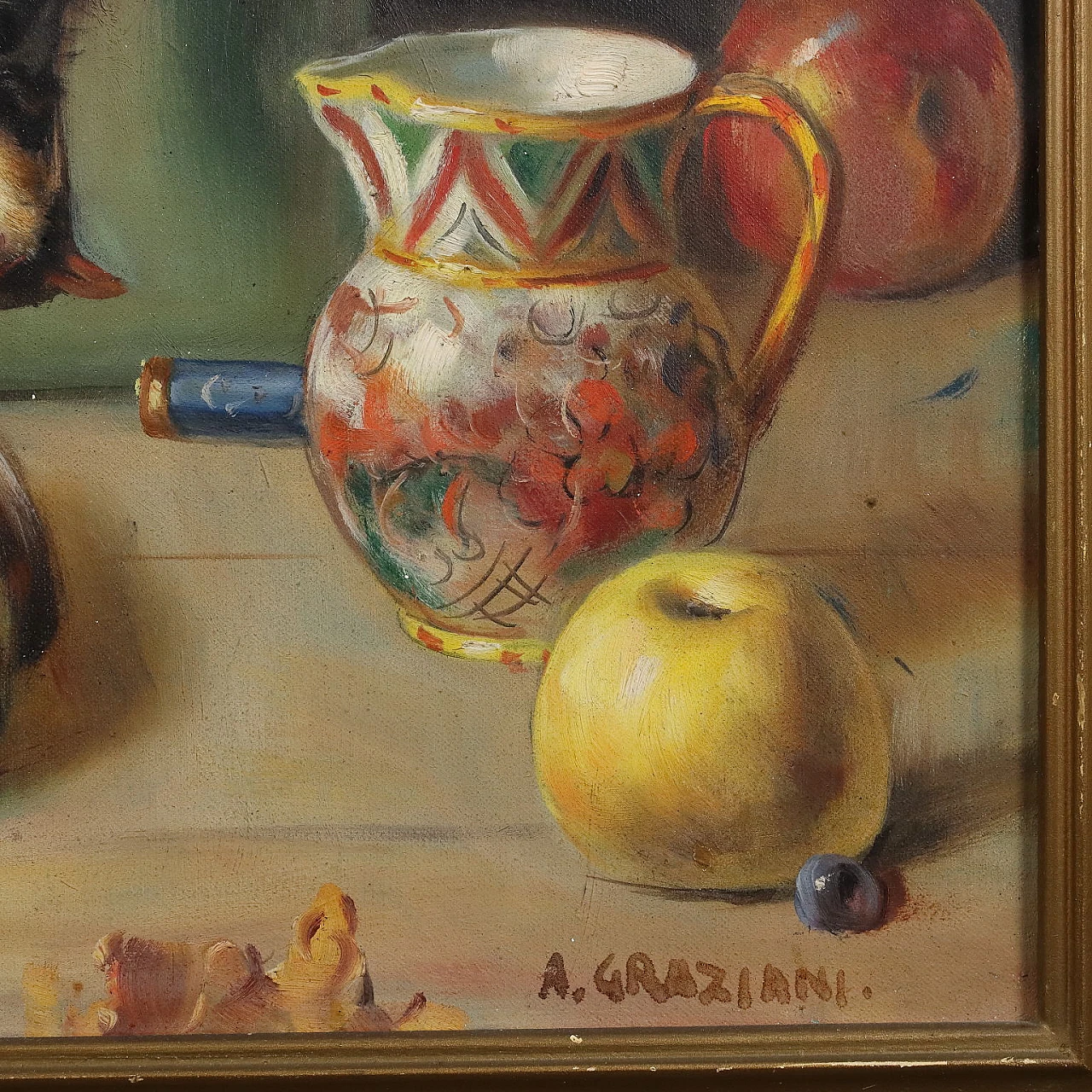 Alfio Paolo Graziani, Natura morta con cacciagione, oil on canvas 8