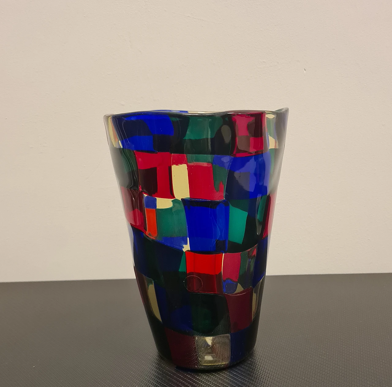 Vaso Pezzati di Fulvio Bianconi per Venini, 1998 1