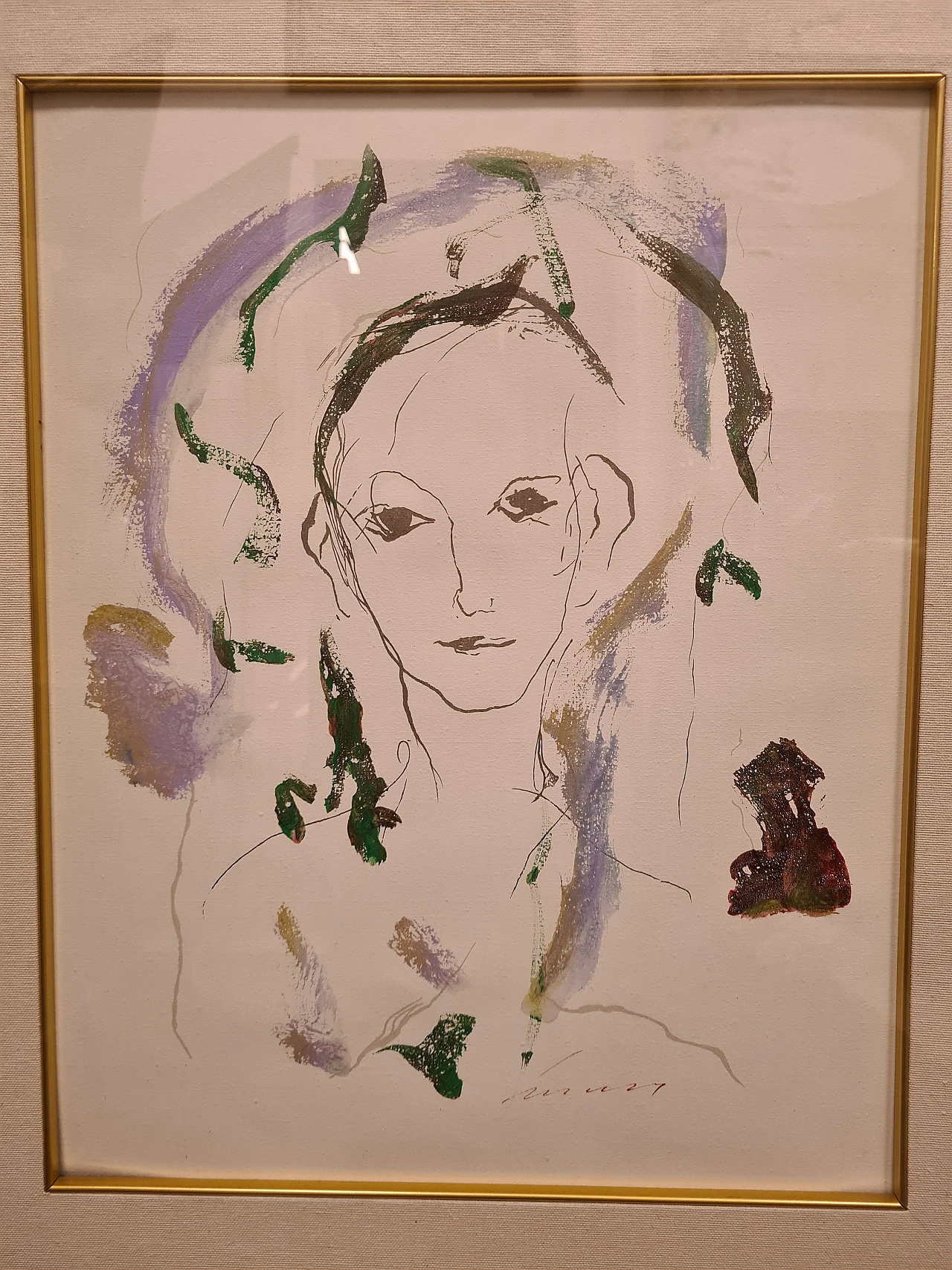 Ernesto Treccani, Norma, mixed media on carboard, 1988 2