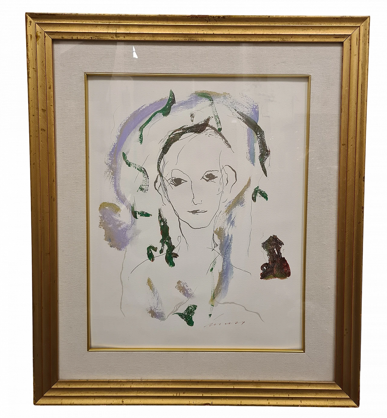 Ernesto Treccani, Norma, mixed media on carboard, 1988 13