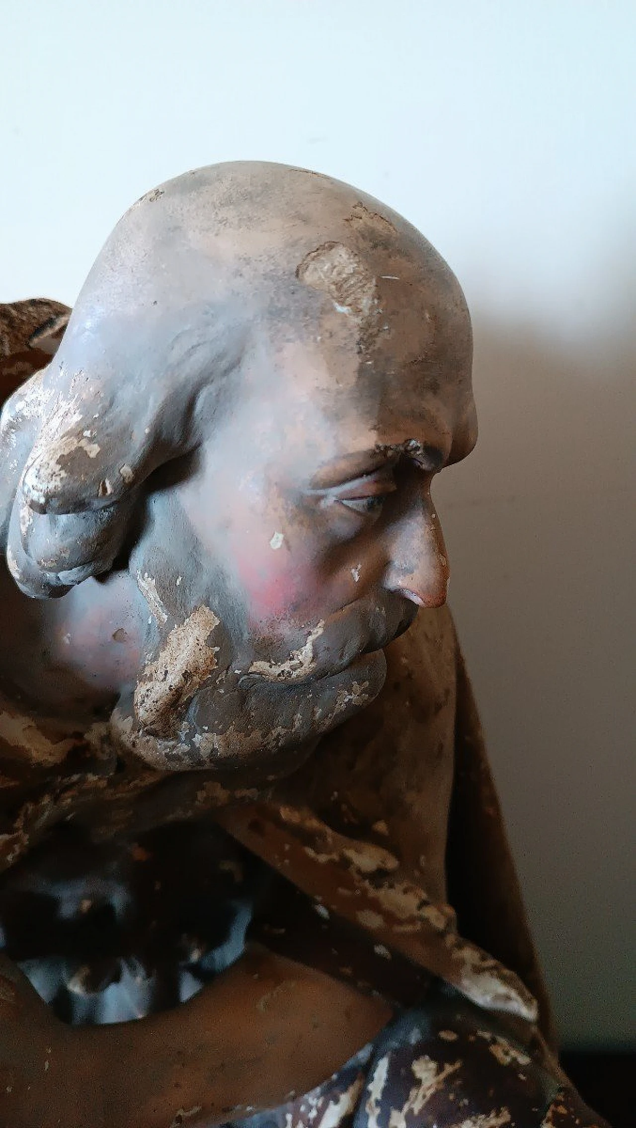 Pastore, scultura da presepe in gesso dipinto, 1791 7