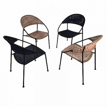 4 Chairs by Gastone Rinaldi for Rima, 1950s