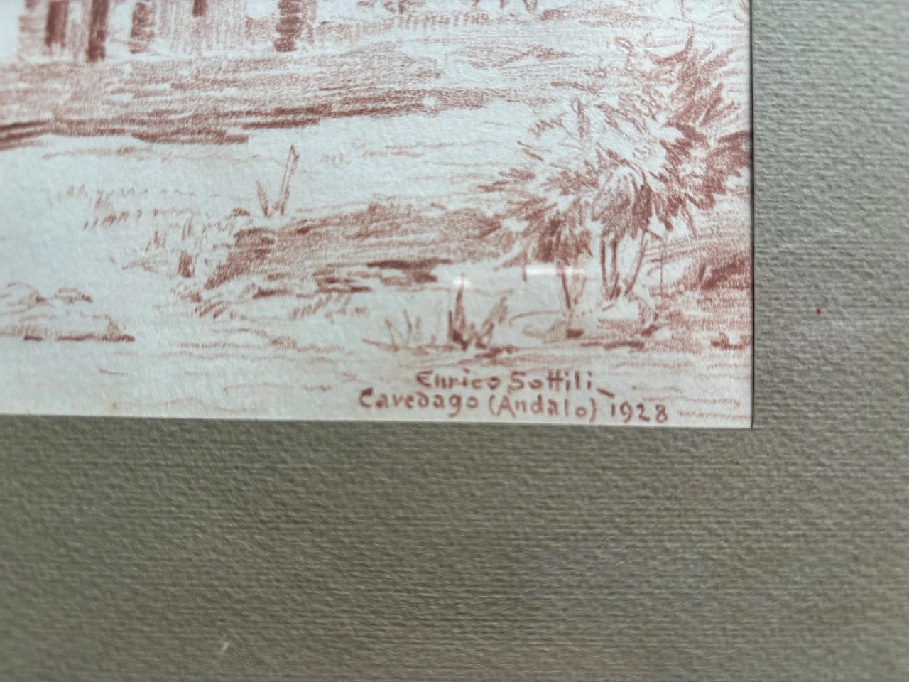 Enrico Sottili, La chiesa di San Tommaso, disegno, 1928 2