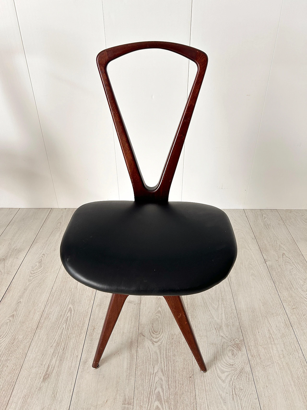 Pair of wooden chairs by Gianni Vigorelli, 1950s 14