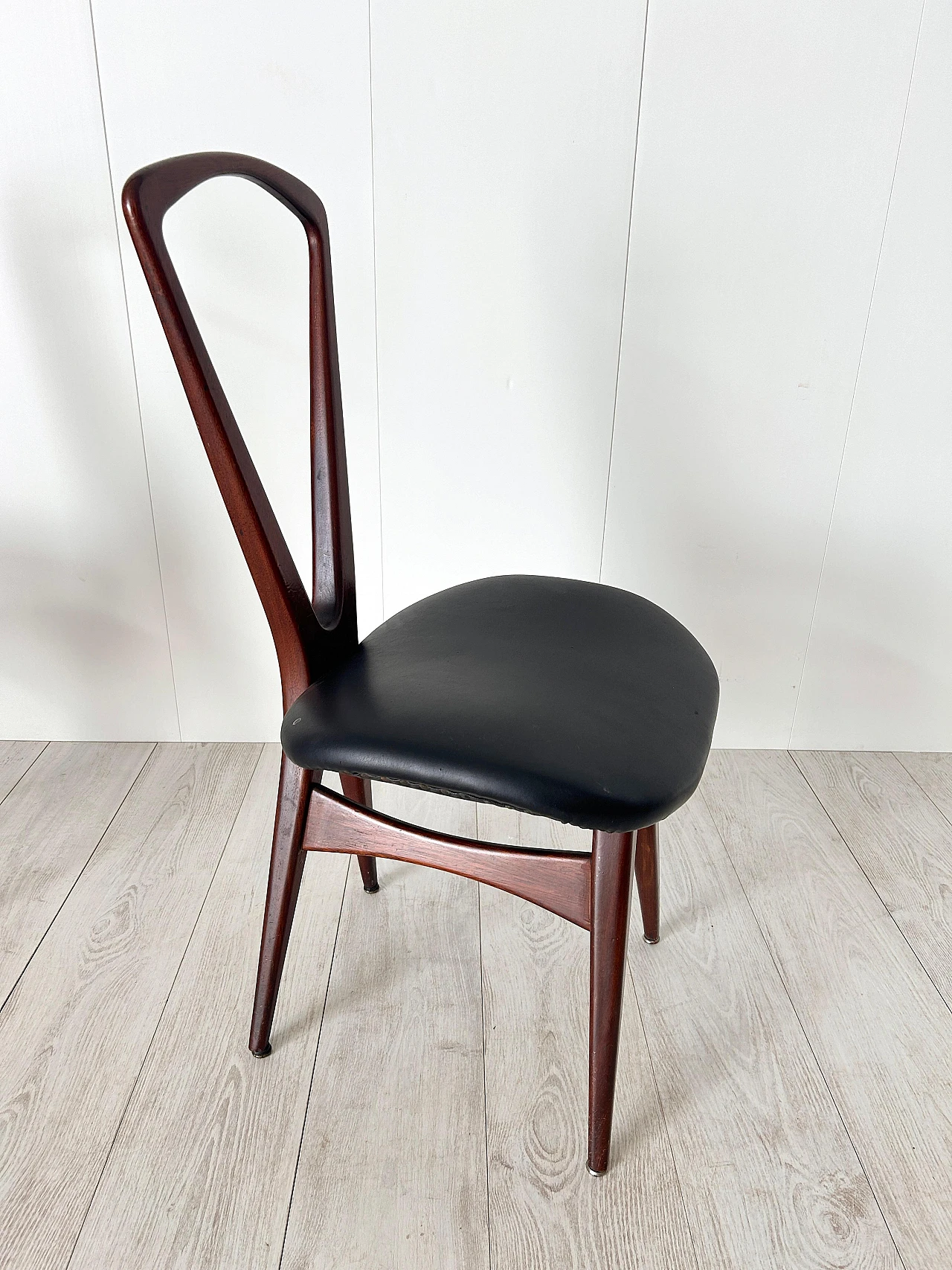 Pair of wooden chairs by Gianni Vigorelli, 1950s 15