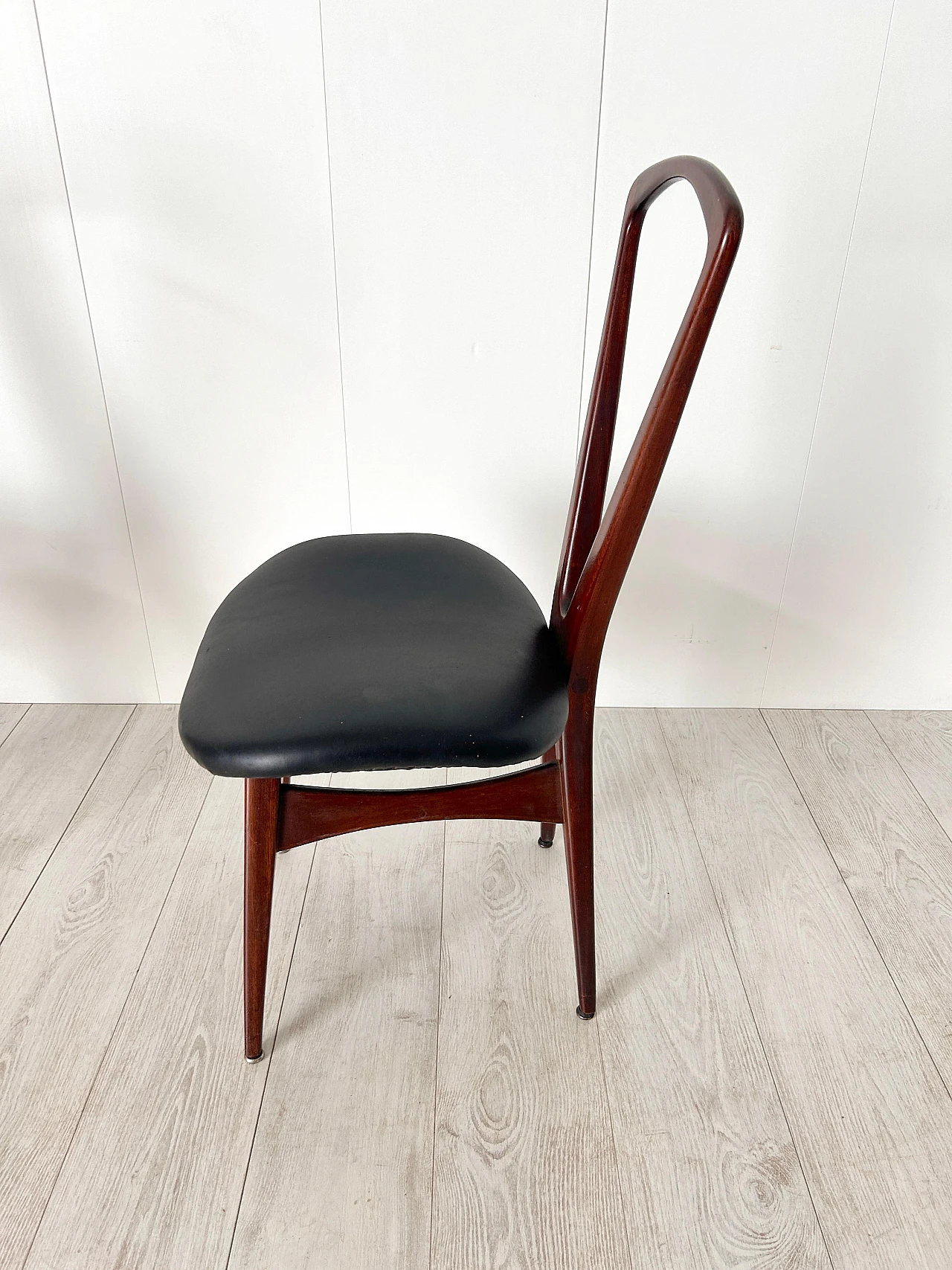 Pair of wooden chairs by Gianni Vigorelli, 1950s 16