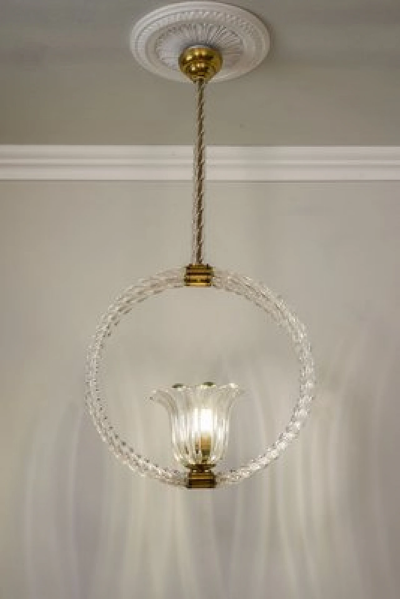 Murano glass chandelier by Barovier & Toso, 1930s 1