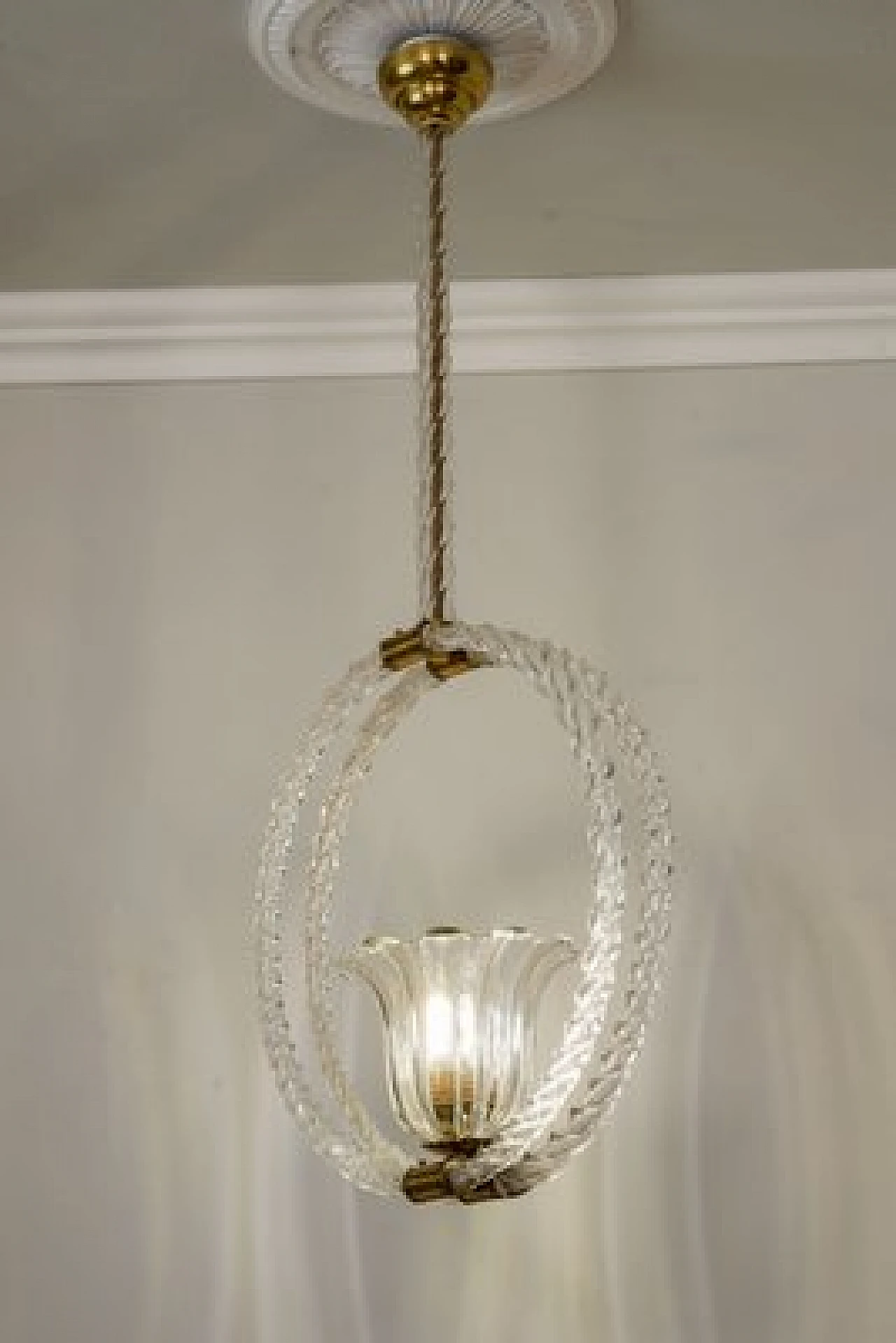 Murano glass chandelier by Barovier & Toso, 1930s 2