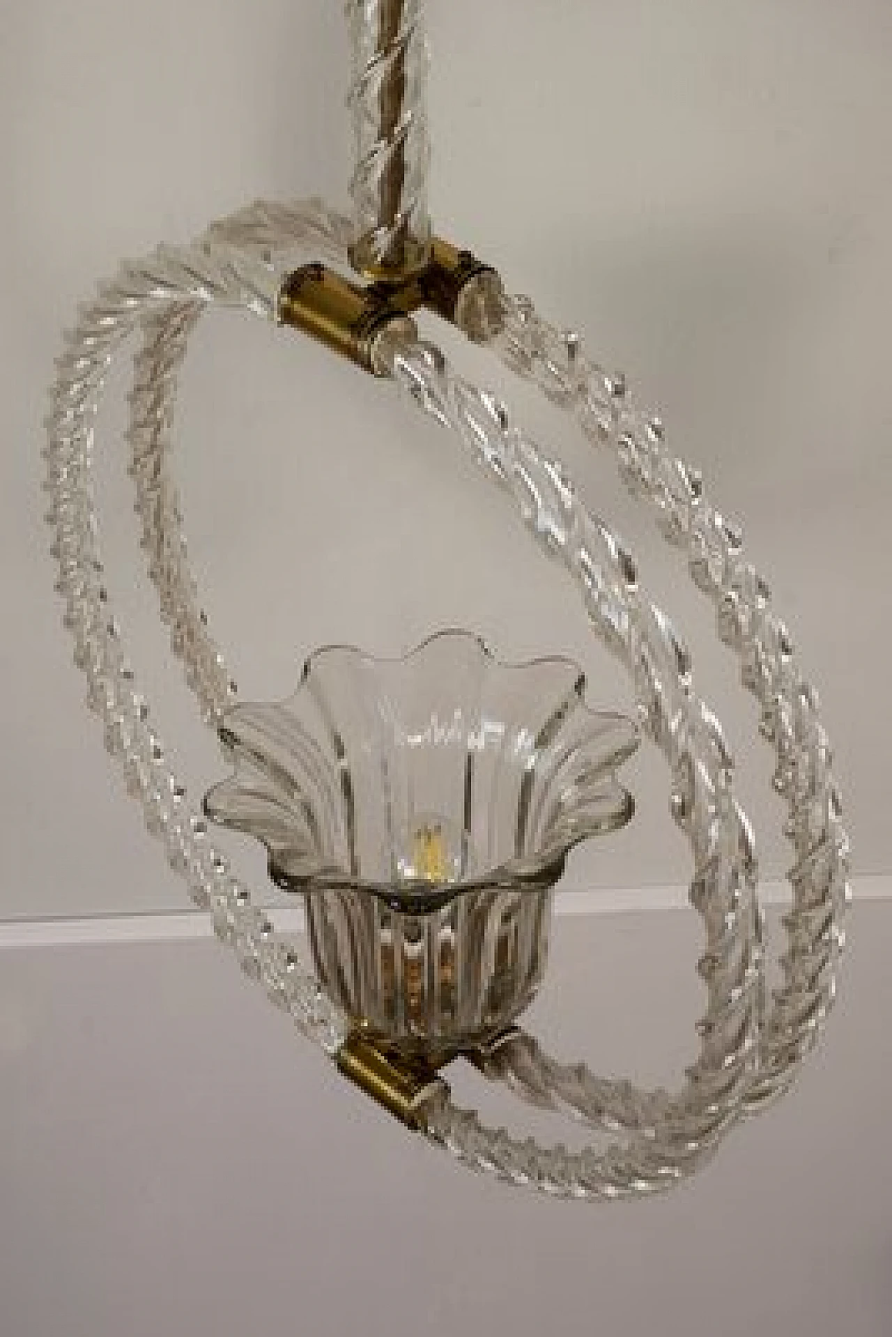 Murano glass chandelier by Barovier & Toso, 1930s 3