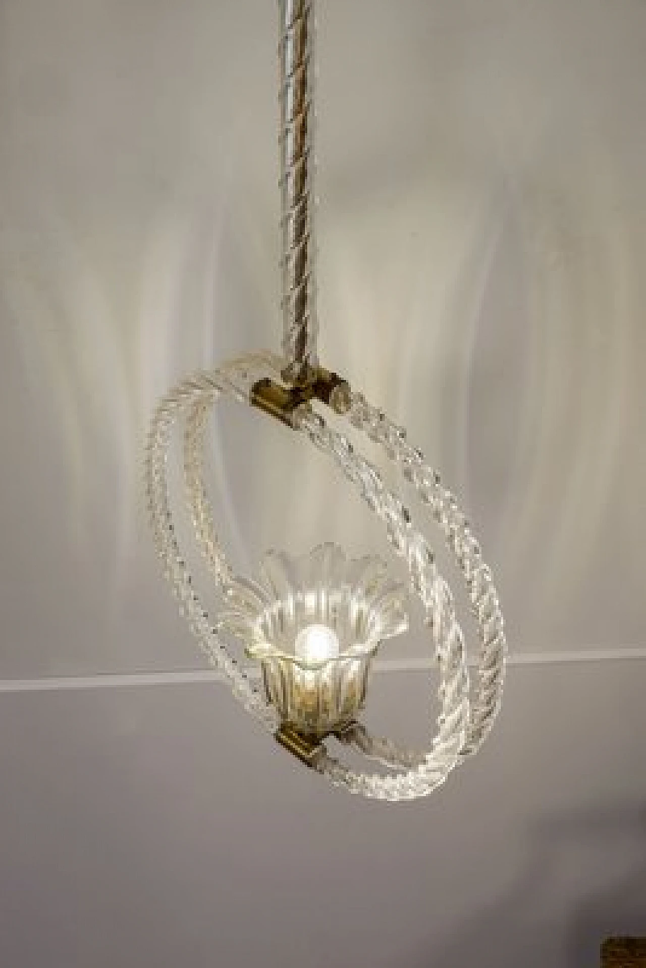 Murano glass chandelier by Barovier & Toso, 1930s 4