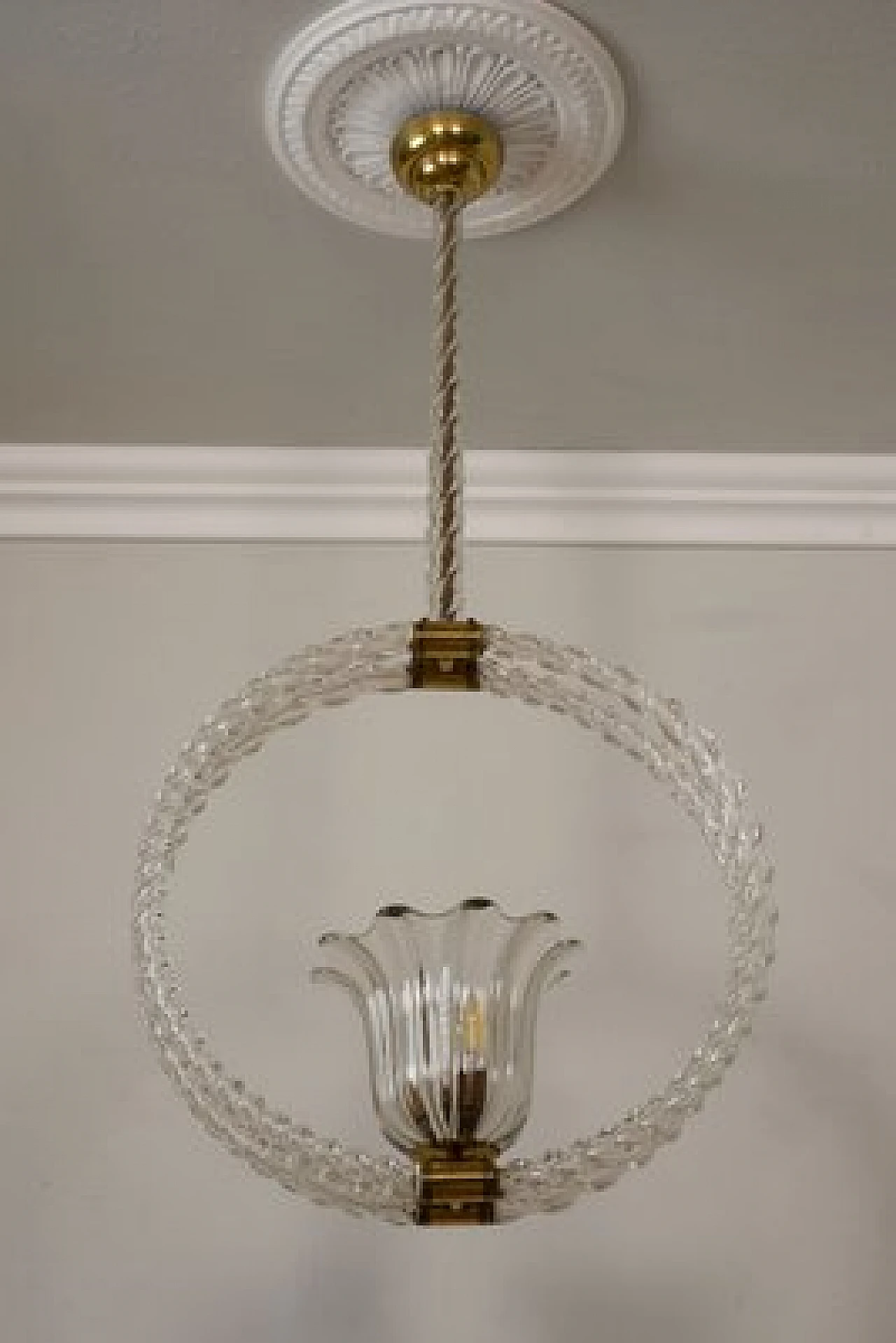 Murano glass chandelier by Barovier & Toso, 1930s 7