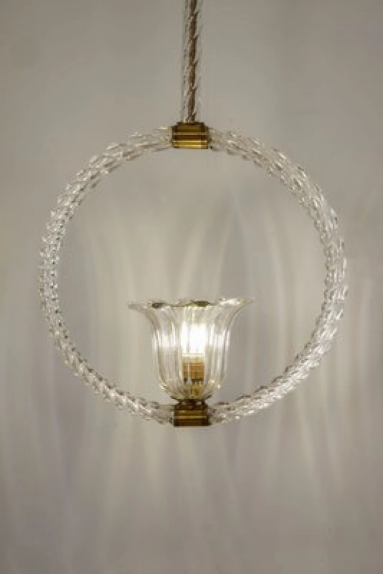 Murano glass chandelier by Barovier & Toso, 1930s 8