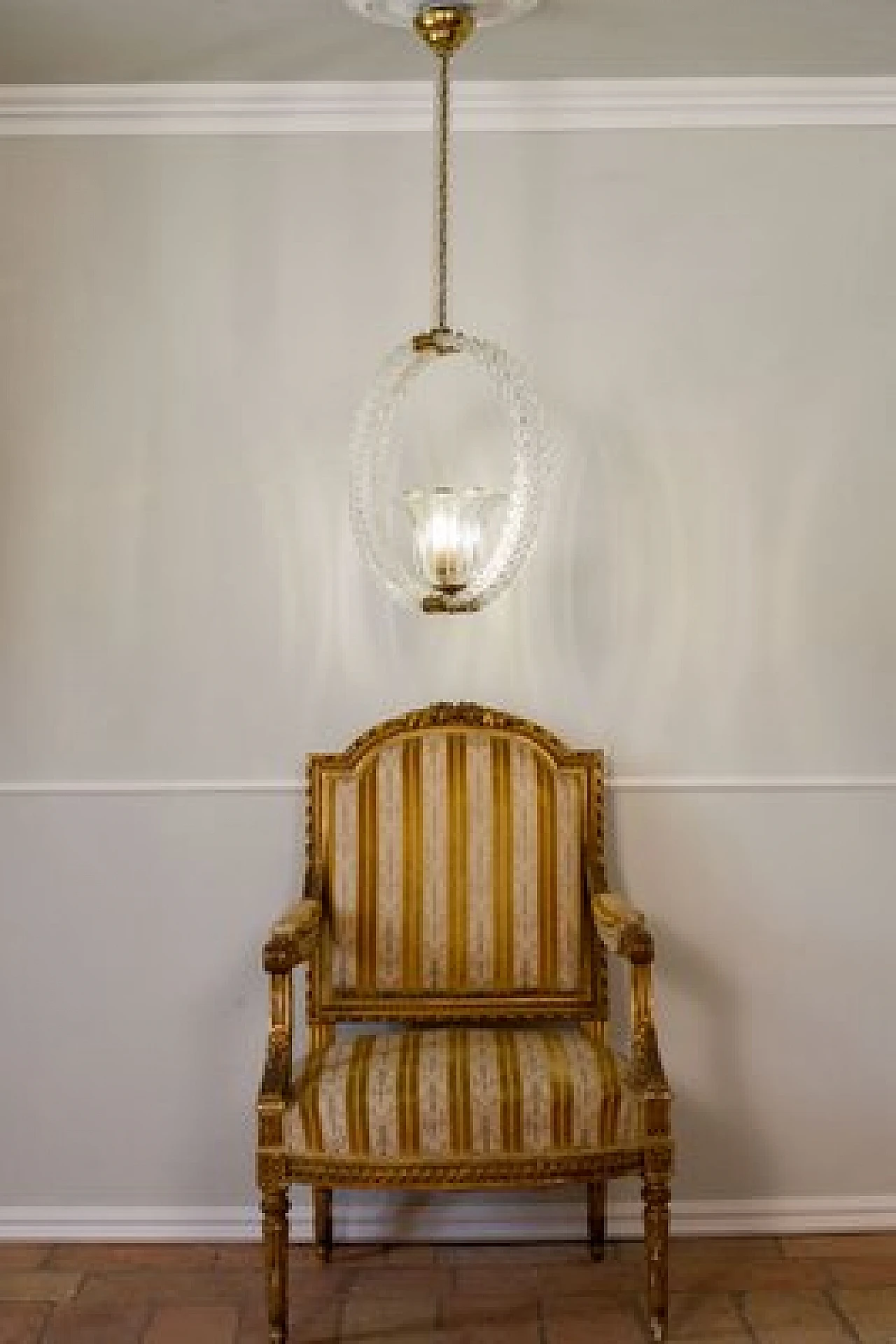 Murano glass chandelier by Barovier & Toso, 1930s 11