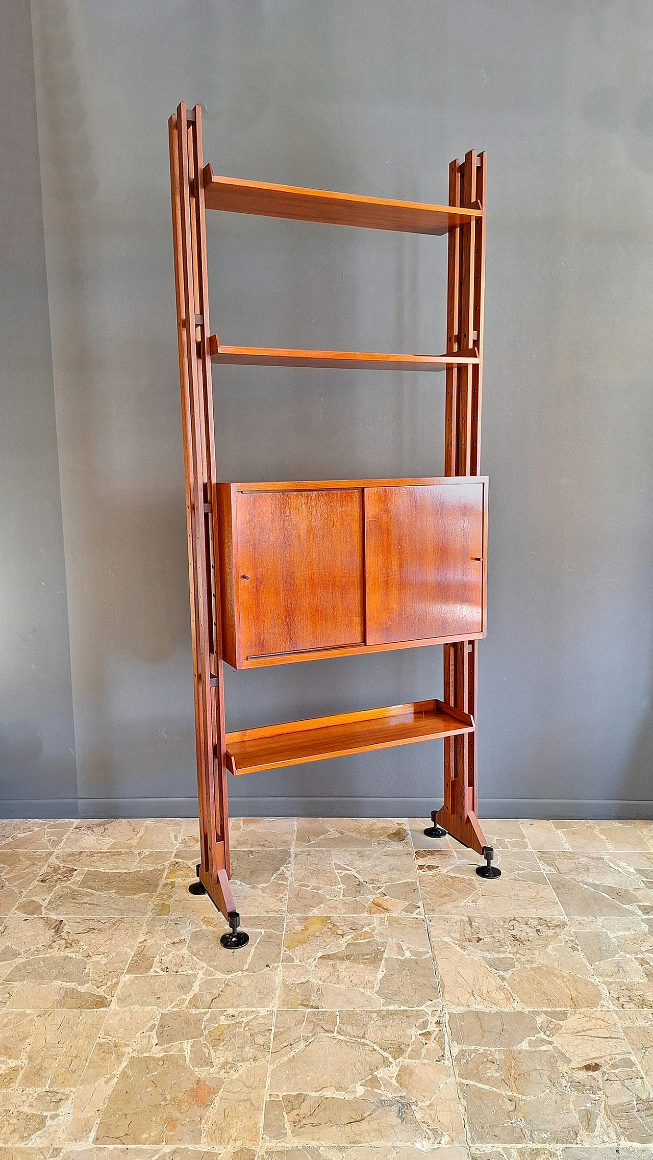 Libreria modulare LB10 di Franco Albini per Poggi, anni '50 10