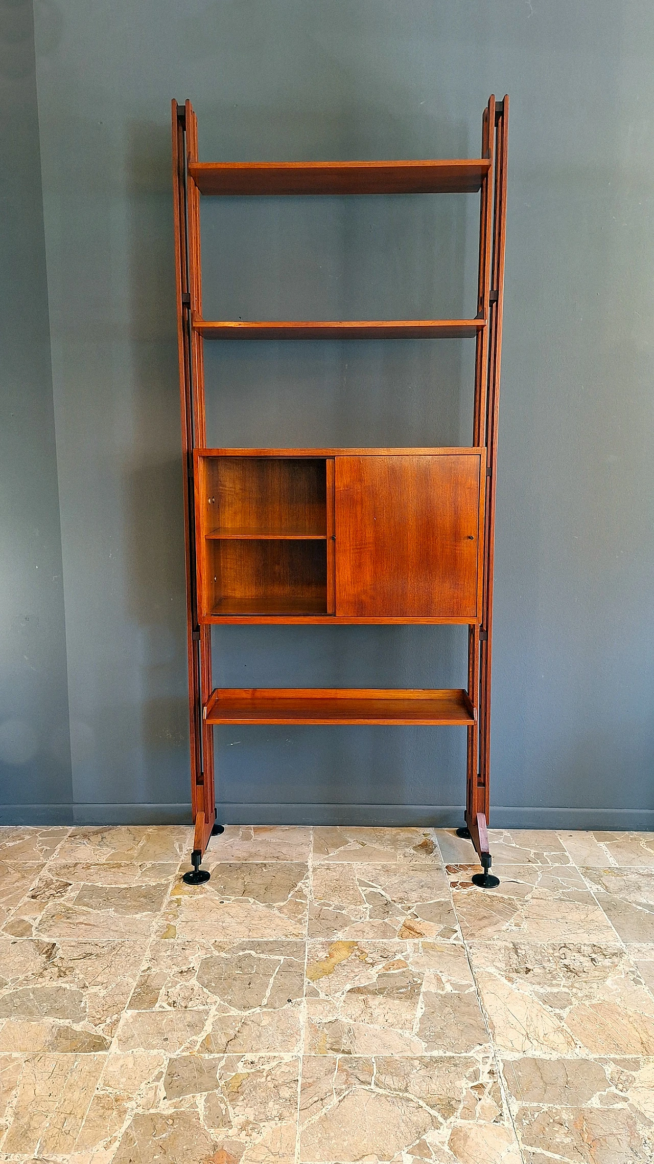 Libreria modulare LB10 di Franco Albini per Poggi, anni '50 13