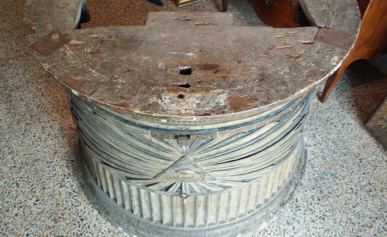 Frammento d'arredo in legno laccato e dorato, '700 6