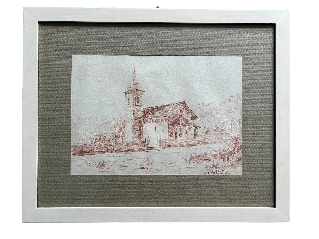 Enrico Sottili, La chiesa di San Tommaso, disegno, 1928 5