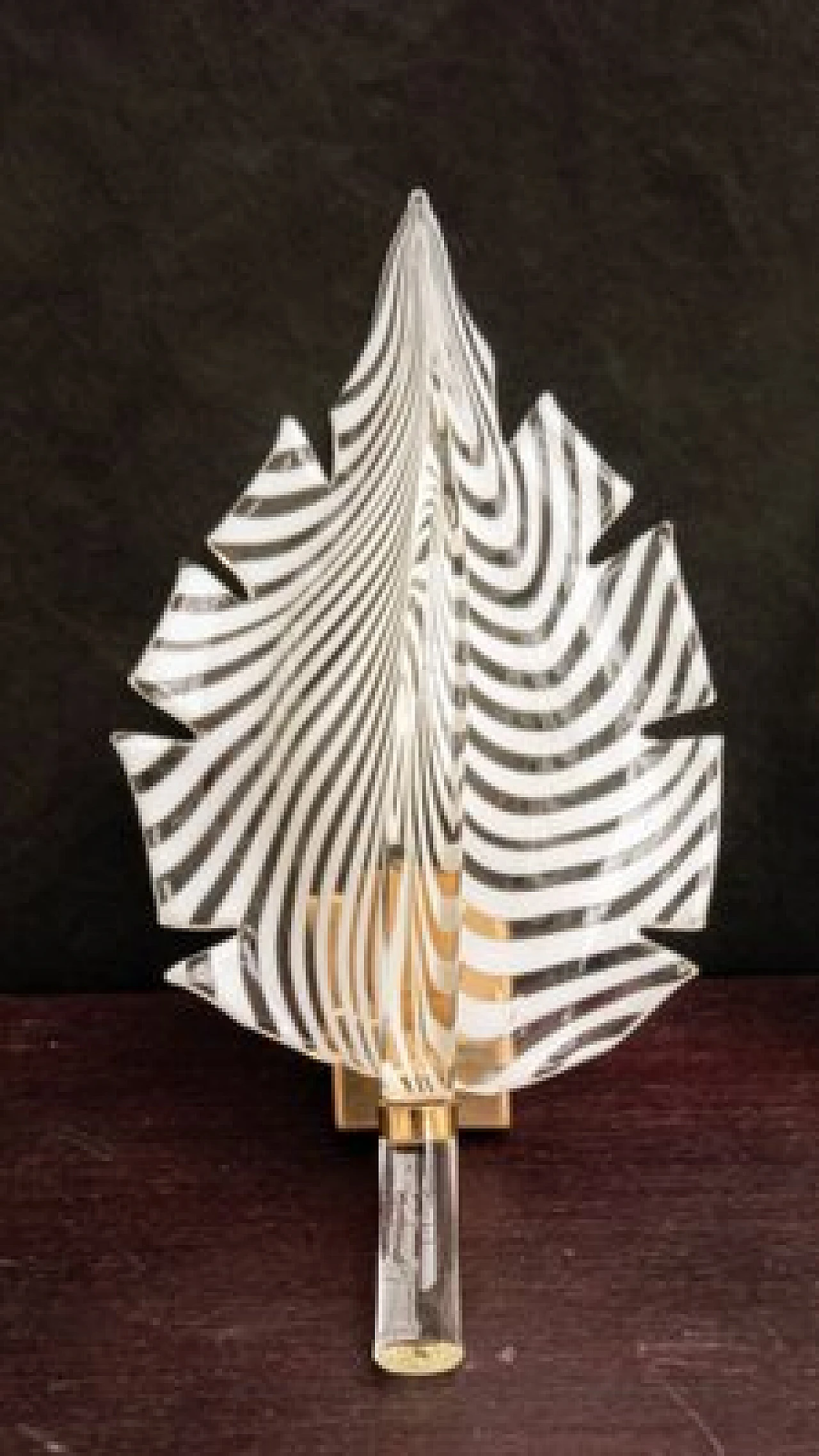 3 Applique a foglia in vetro di Murano, anni '70 10