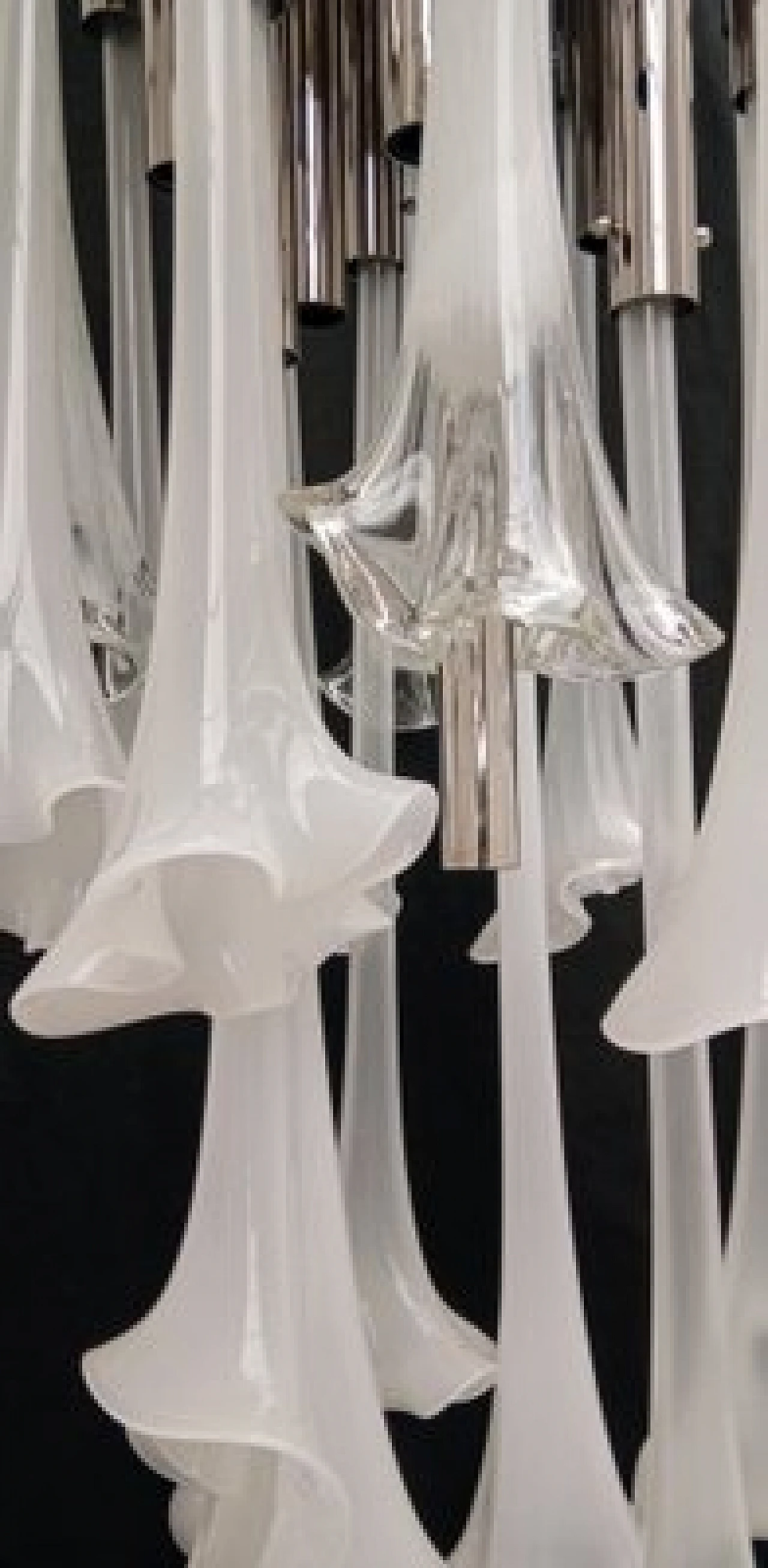 Lampada da soffitto in vetro di Murano di Venini, anni '70 5