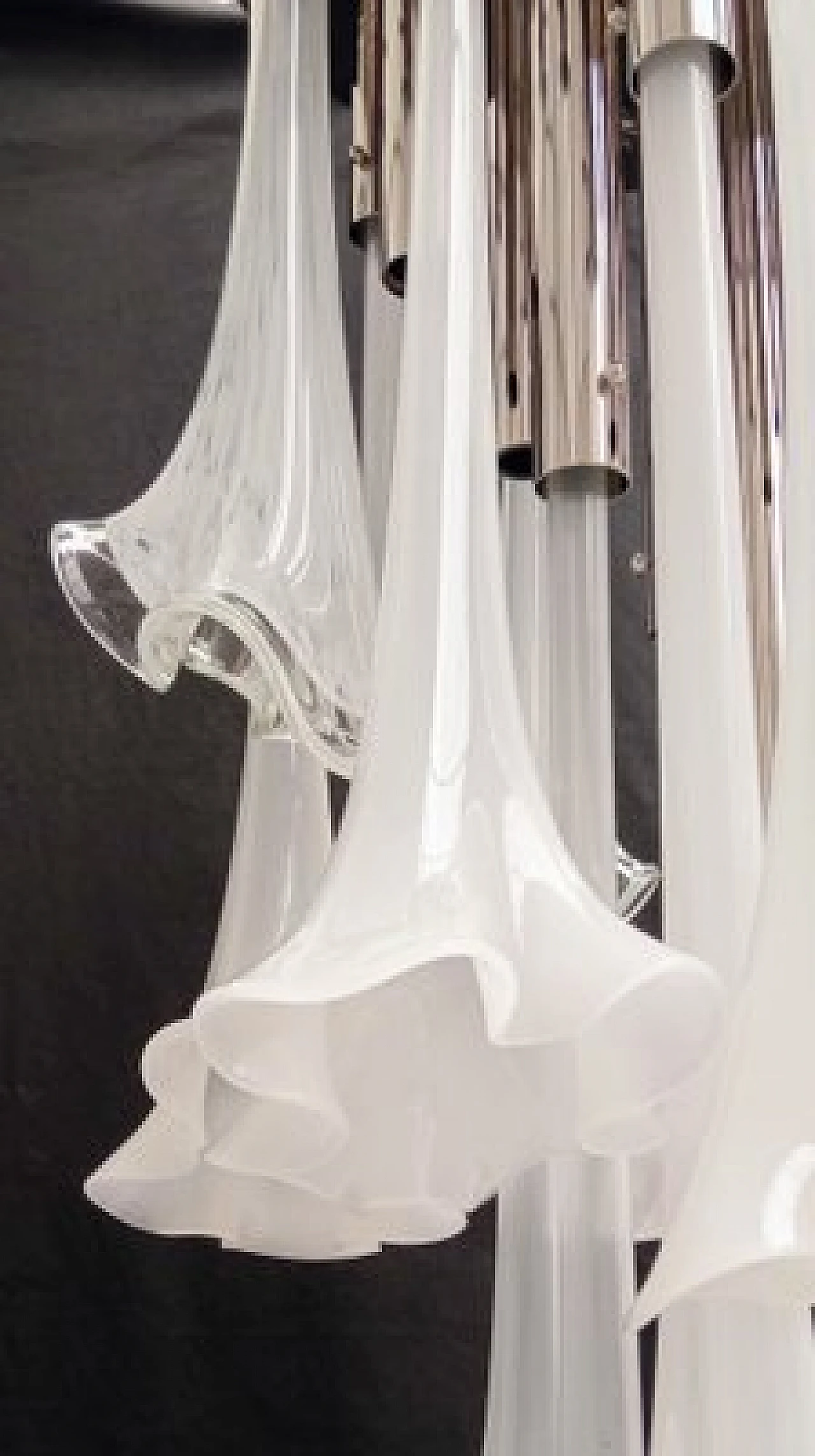 Lampada da soffitto in vetro di Murano di Venini, anni '70 6