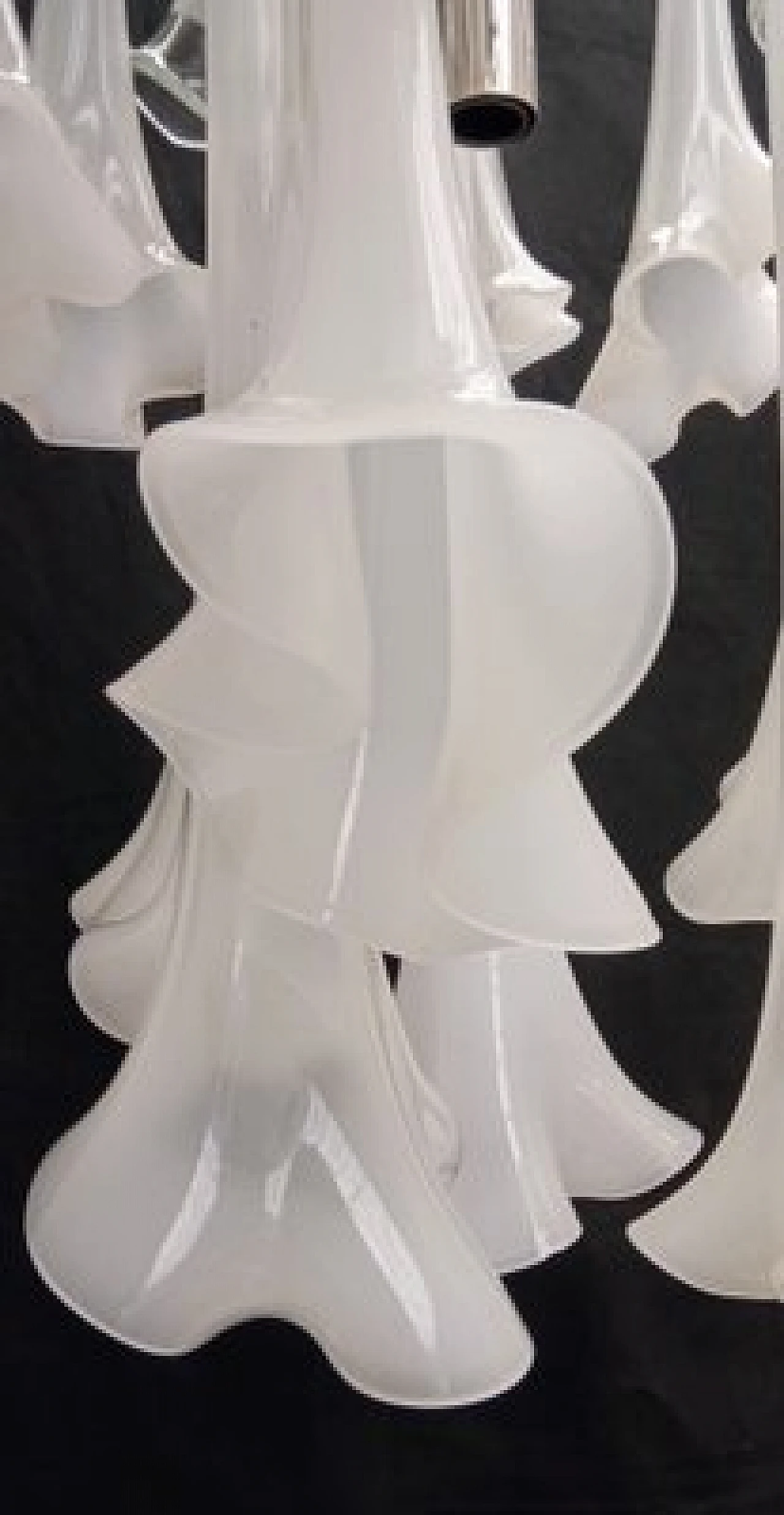 Lampada da soffitto in vetro di Murano di Venini, anni '70 7