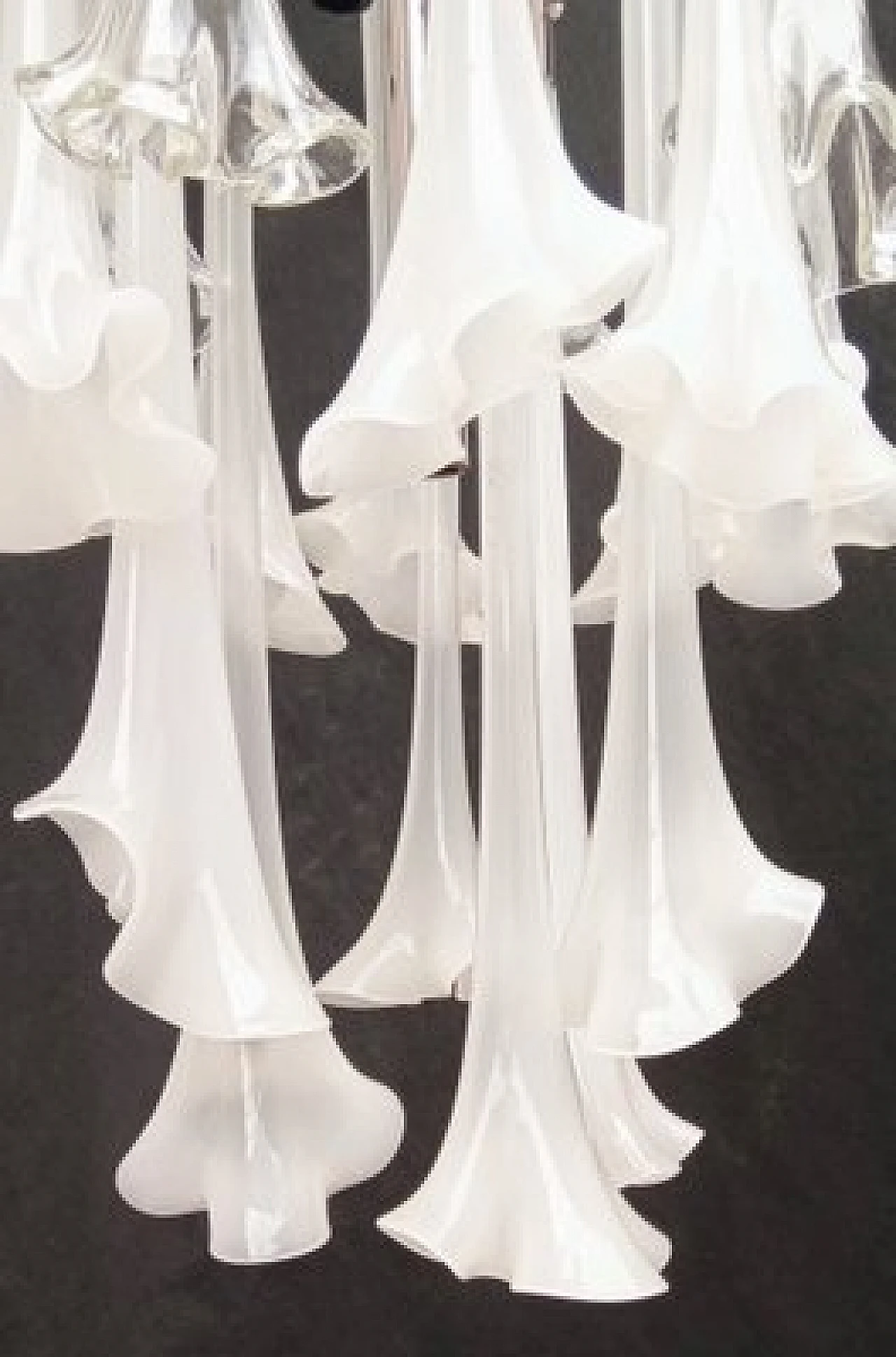 Lampada da soffitto in vetro di Murano di Venini, anni '70 8