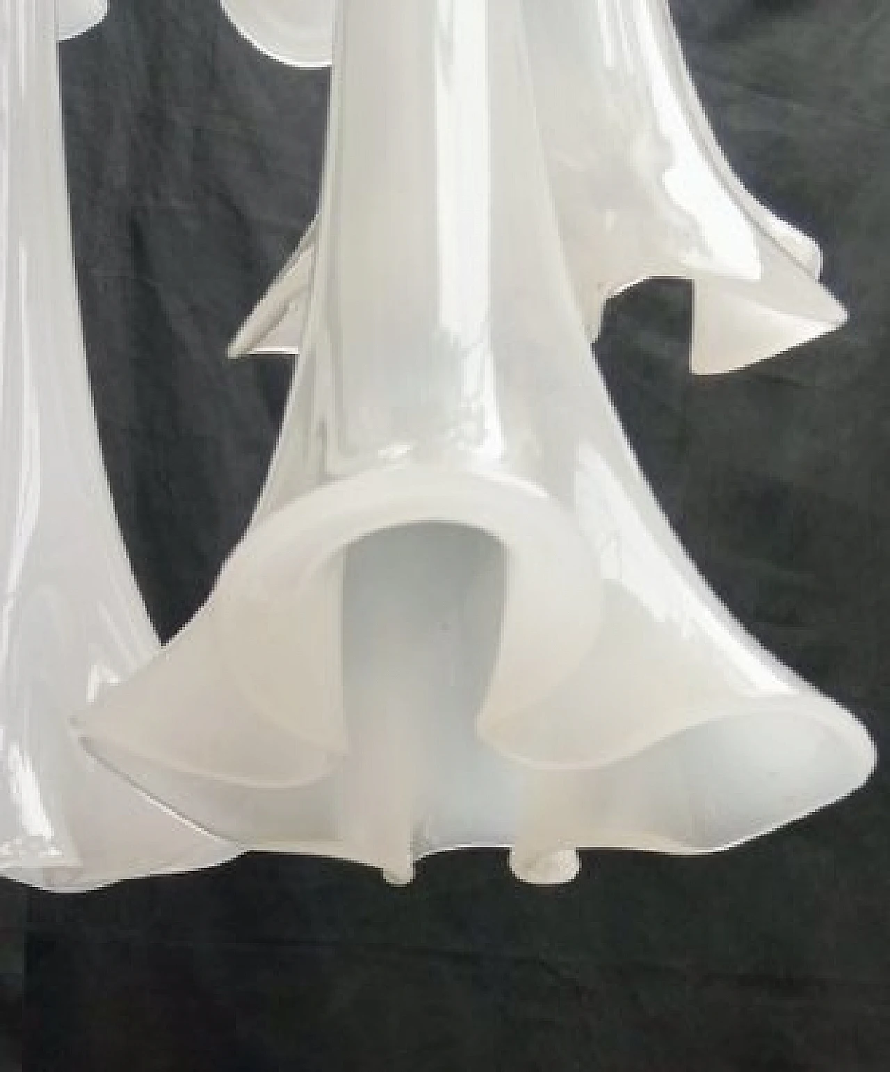 Lampada da soffitto in vetro di Murano di Venini, anni '70 9