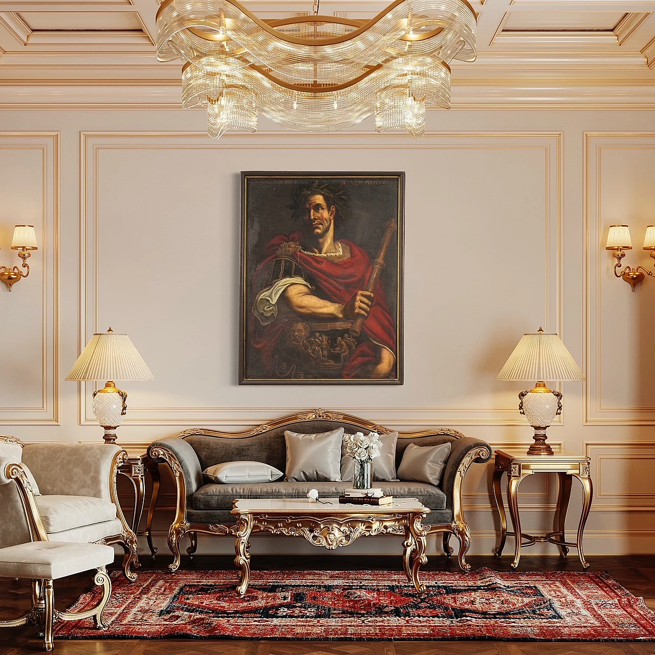 Julius Caesar, oil on canvas, 17th century 13