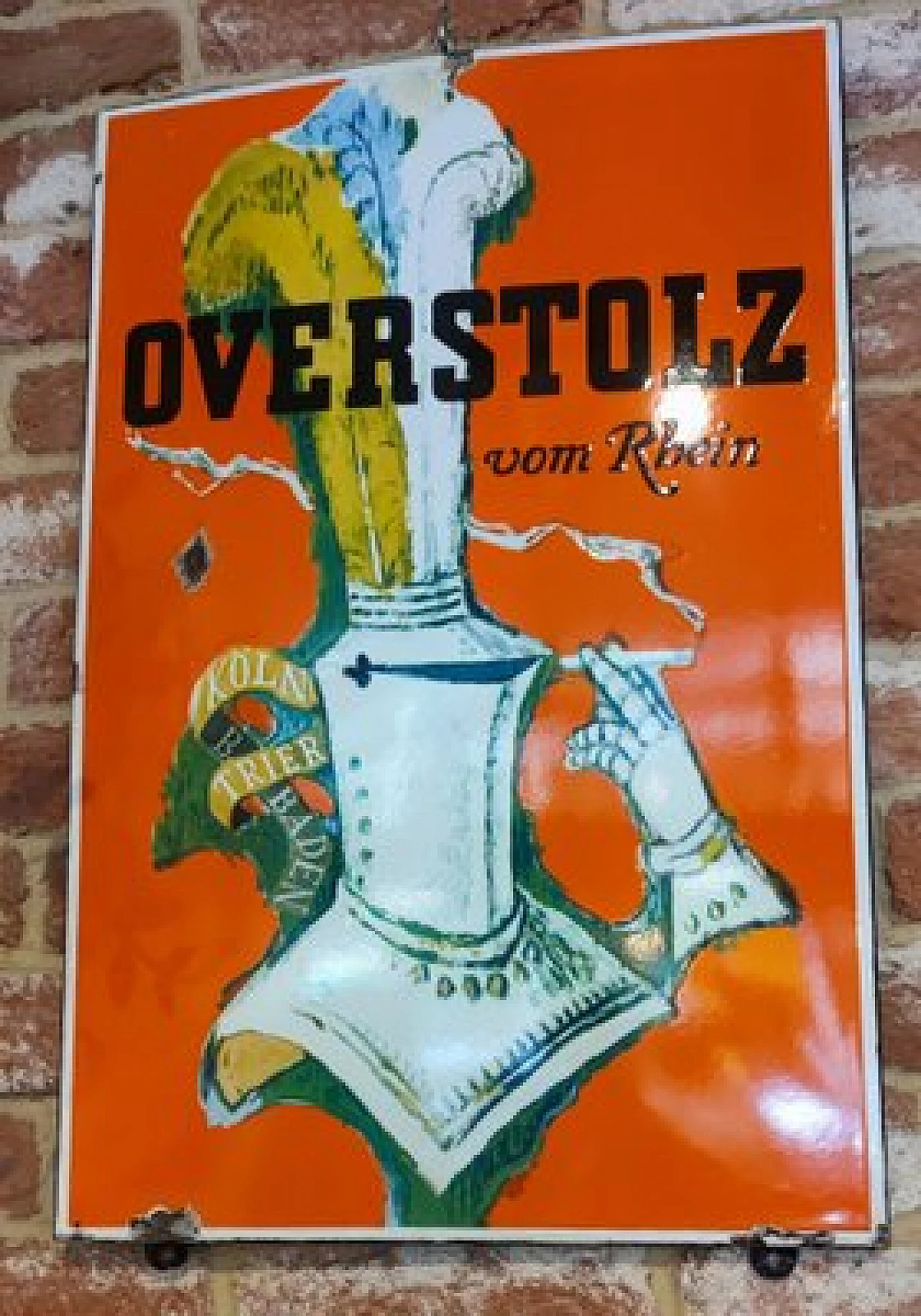 Insegna smaltata di marca di sigarette, anni '50 2