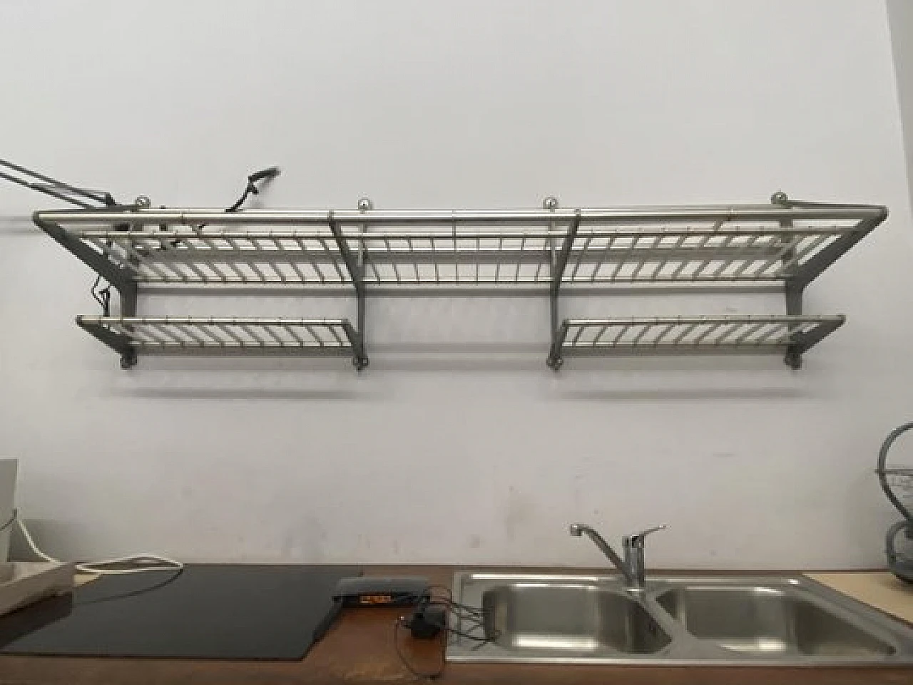 Train luggage rack in aluminium, 1950s 1