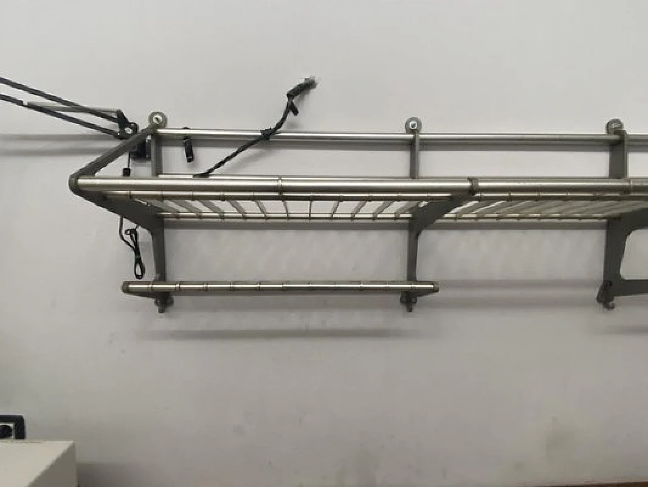 Train luggage rack in aluminium, 1950s 2