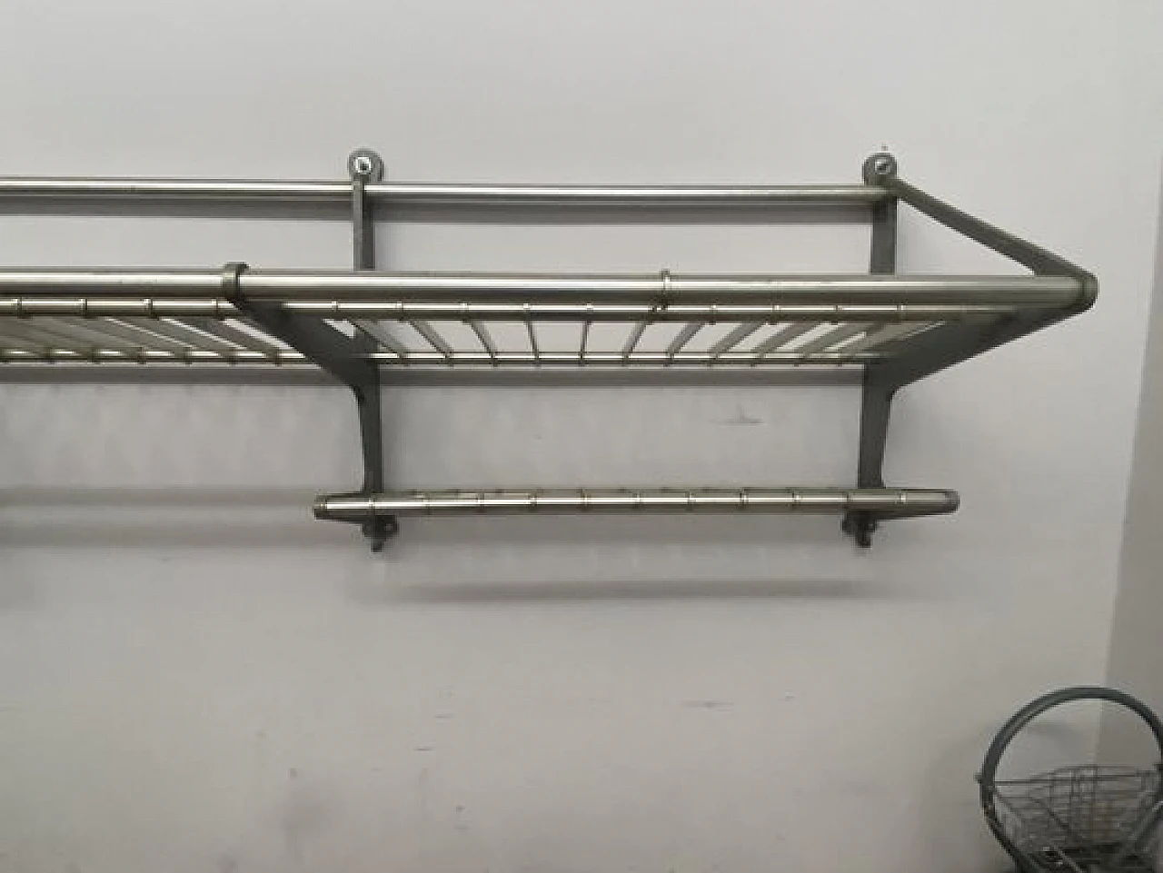 Train luggage rack in aluminium, 1950s 3