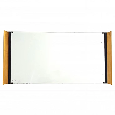 Ebonised beech and maple mirror by Paolo Buffa, 1940s