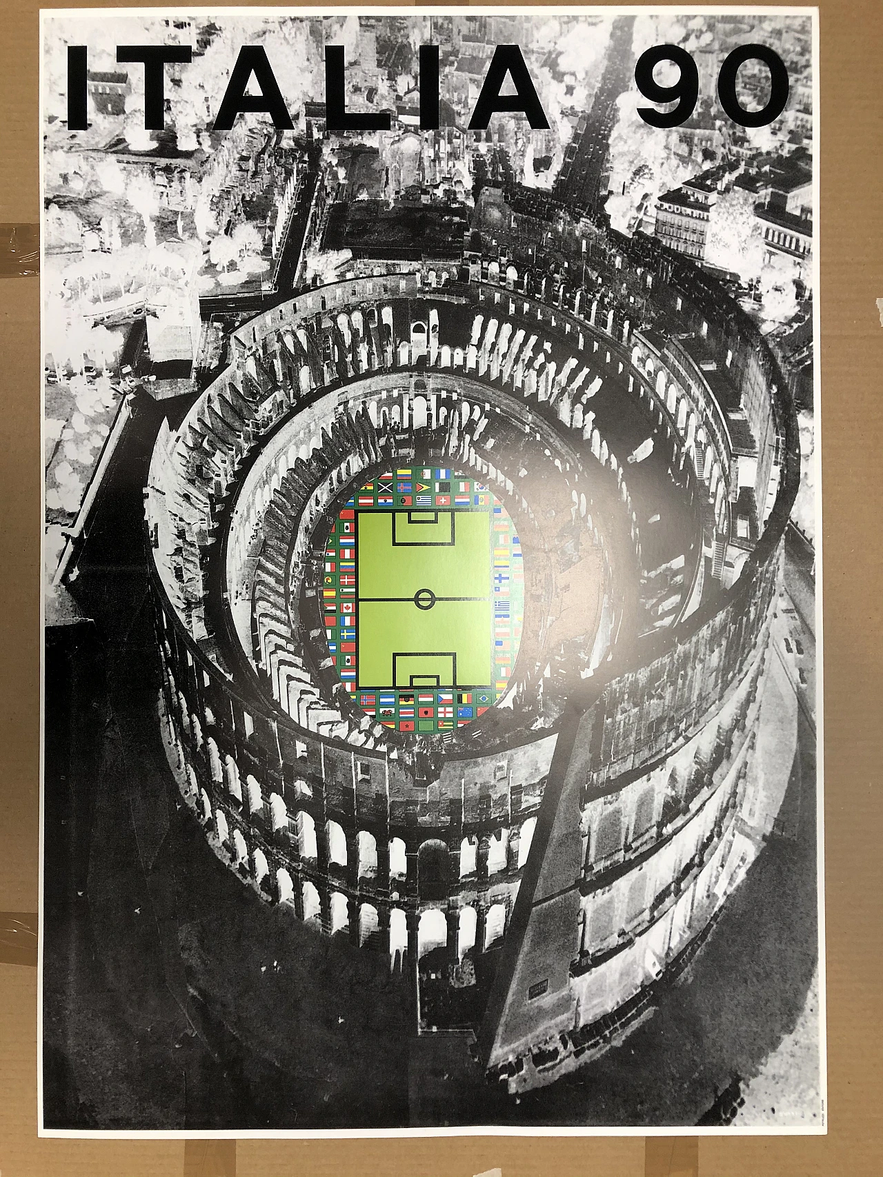 Alberto Burri, 1990 - ITALIA 90 - Original poster printed in offset 2