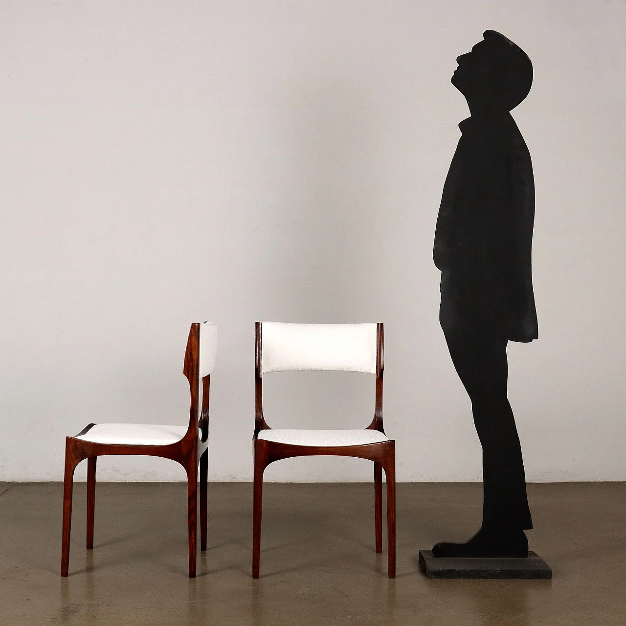 6 Sedie Elisabetta in legno di Giuseppe Gibelli per Sormani, anni '60 2