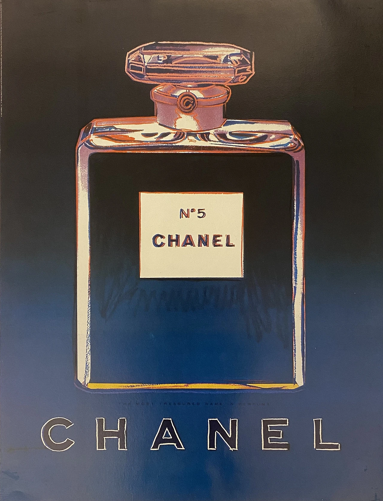 After Andy Warhol, Chanel No. 5 - Blue, lithograph, 1997 1