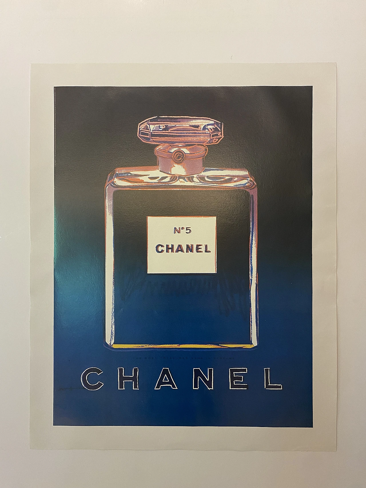 After Andy Warhol, Chanel No. 5 - Blue, lithograph, 1997 3