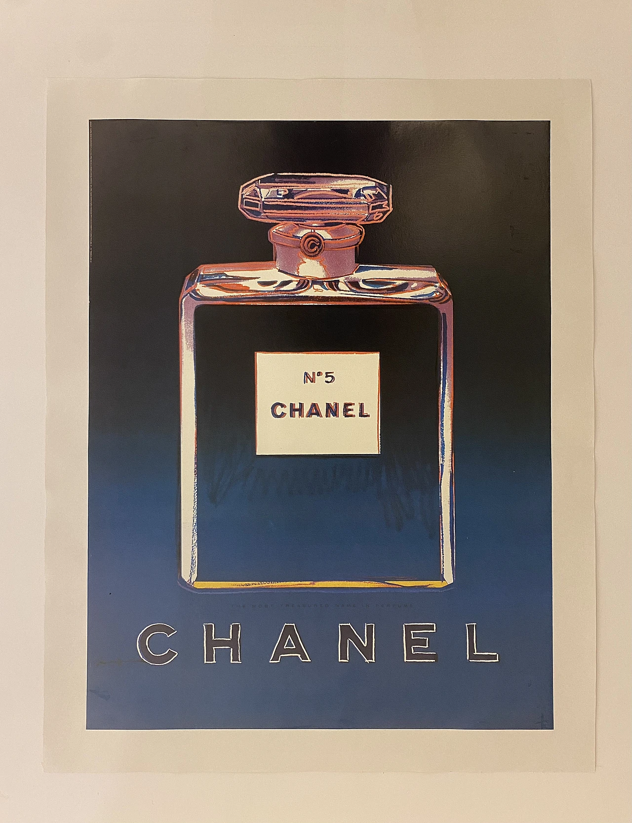 After Andy Warhol, Chanel No. 5 - Blue, lithograph, 1997 4