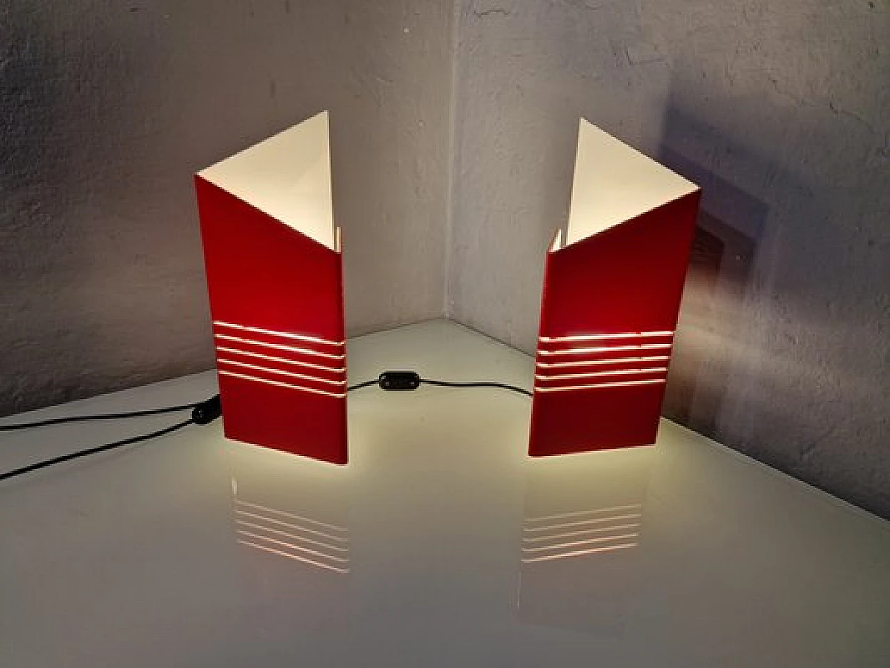 Pair of lamps by Rezzonico and Carmellini for Tronconi, 1980s 3