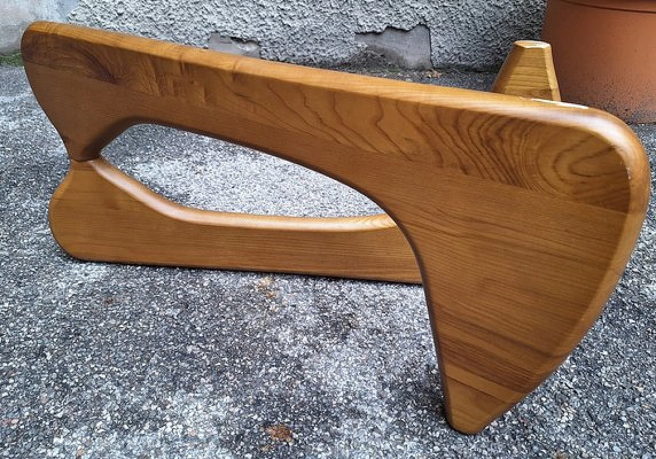 IN50 light wood coffee table by Isamu Noguchi for Cassina, 1990s 5
