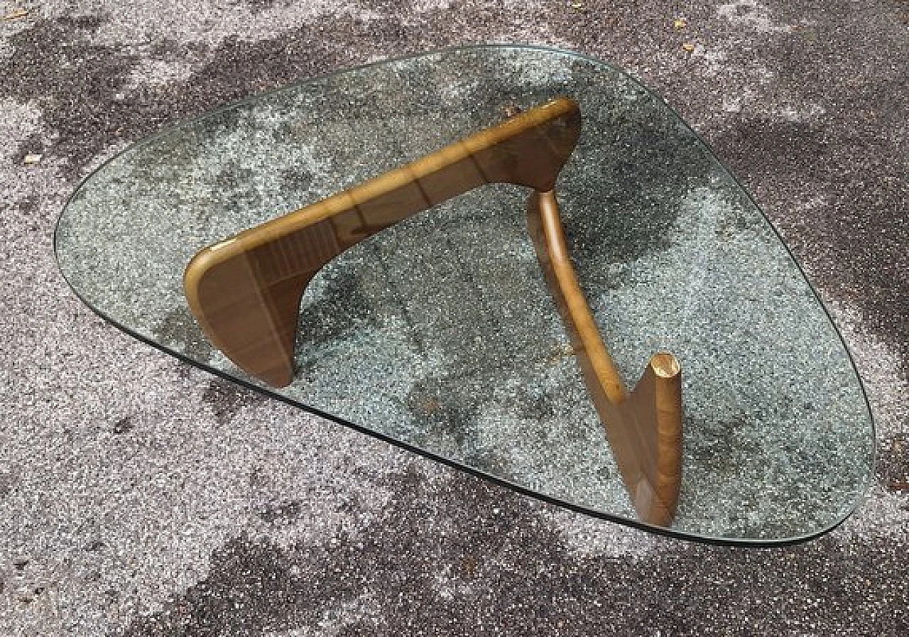 IN50 light wood coffee table by Isamu Noguchi for Cassina, 1990s 6