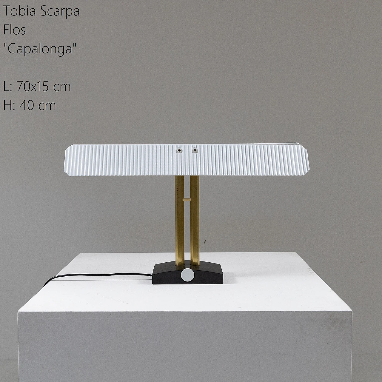 Capalonga table lamp by Tobia Scarpa for Flos, 1980s 2