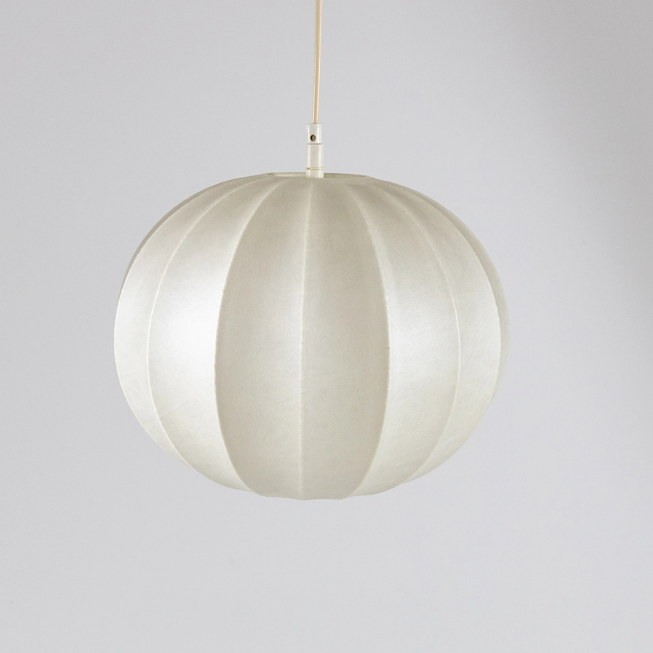 Hanging lamp with cocoon shade, 1970s 4