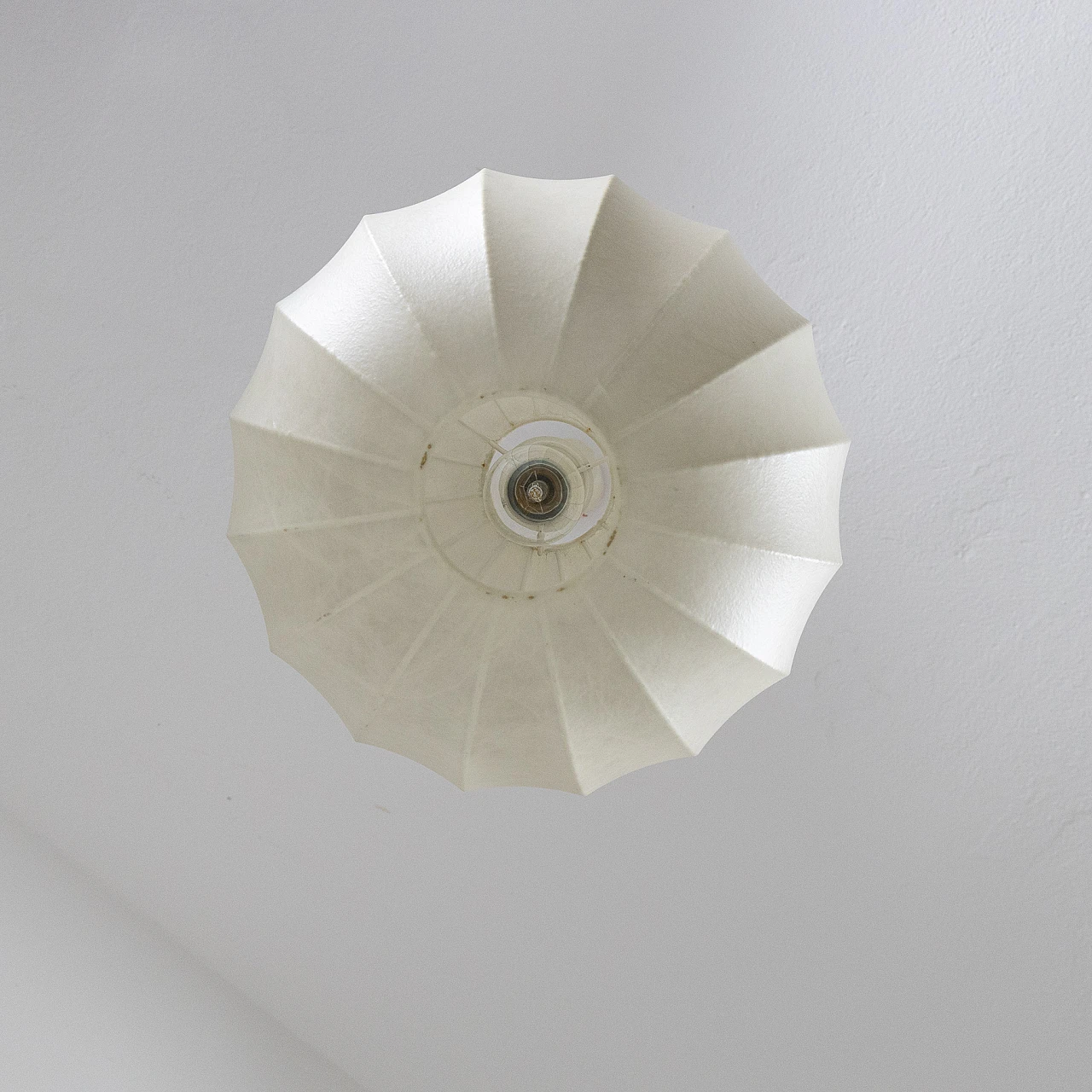 Hanging lamp with cocoon shade, 1970s 8